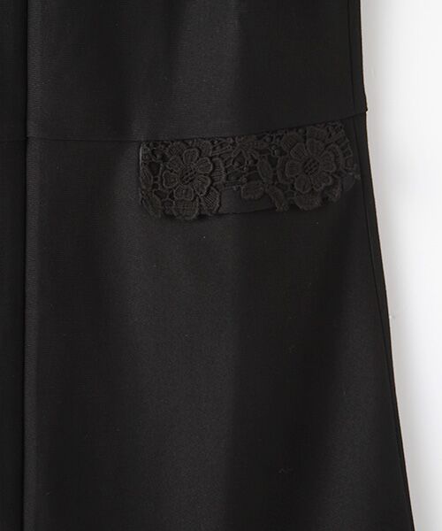 INGEBORG / インゲボルグ ロング・マキシ丈ワンピース | 【OUTLET】エンブロイダリーレースアクセントジレワンピース | 詳細3