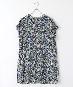 【OUTLET】ボタニカルpt.サイドスリットチュニックワンピース