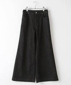 【OUTLET】ストレッチデニムワイドパンツ