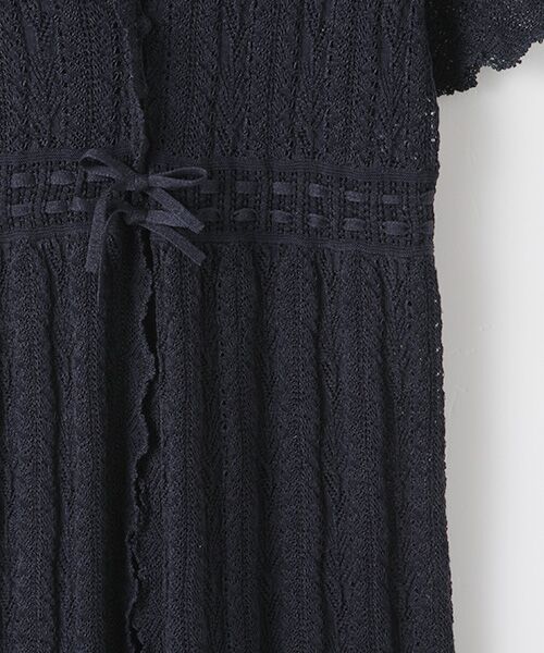 INGEBORG / インゲボルグ カーディガン・ボレロ | 【OUTLET】すかし編みロングニットカーディガン | 詳細7