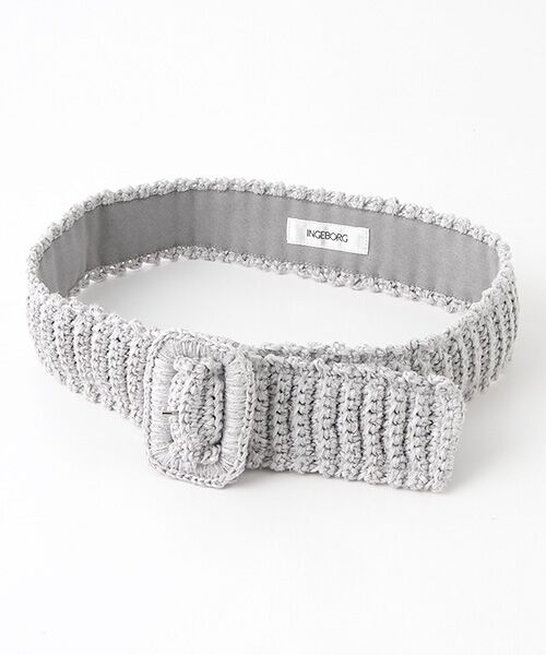 INGEBORG / インゲボルグ ベルト・サスペンダー | 【OUTLET】ニットベルト（グレー）