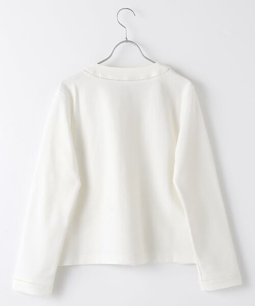 セール】 【OUTLET】ピコット装飾カットソーカーディガン ミニ