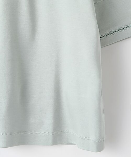 INGEBORG / インゲボルグ カットソー | 【OUTLET】ピコット装飾カットソー ミニカメリアコサージュ付 | 詳細7