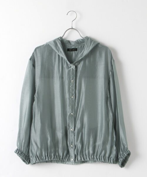 INGEBORG / インゲボルグ ブルゾン | 【OUTLET】シアーフーディブルゾン（ジェード）