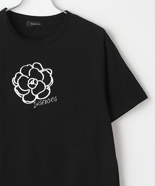 セール】 【OUTLET】カメリア＆ロゴワンポイントT-シャツ （Tシャツ