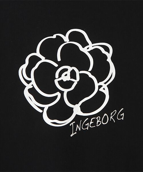 INGEBORG / インゲボルグ Tシャツ | 【OUTLET】カメリア＆ロゴワンポイントT-シャツ | 詳細4