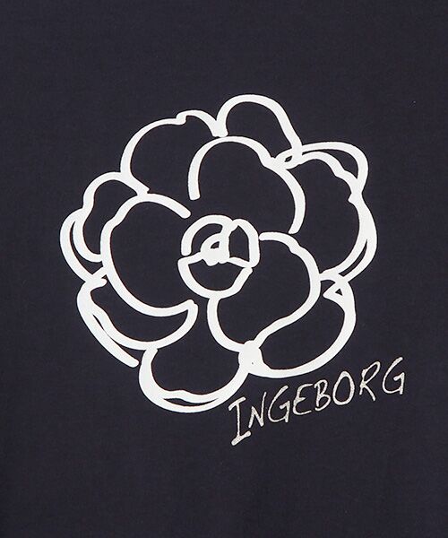 INGEBORG / インゲボルグ Tシャツ | 【OUTLET】カメリア＆ロゴワンポイントT-シャツ | 詳細7