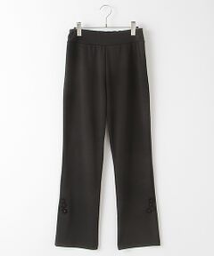 【OUTLET】フラワーモチーフ＆スリットロングパンツ