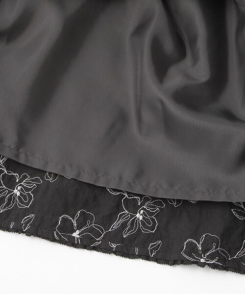 INGEBORG / インゲボルグ ロング・マキシ丈スカート | 【OUTLET】Cローンフラワー刺繍スカート | 詳細5