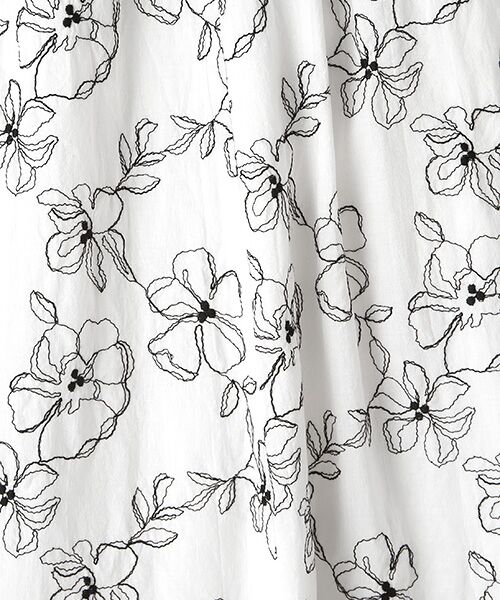 INGEBORG / インゲボルグ ロング・マキシ丈スカート | 【OUTLET】Cローンフラワー刺繍スカート | 詳細7