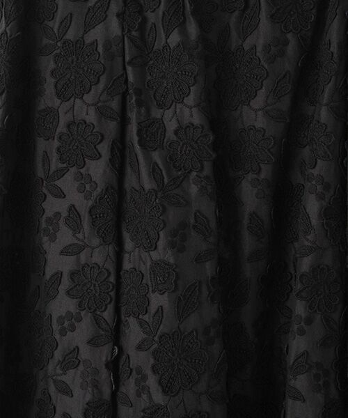 INGEBORG / インゲボルグ ロング・マキシ丈スカート | 【OUTLET】ケミカルエンブロイダリーレースタックフレアースカート | 詳細1