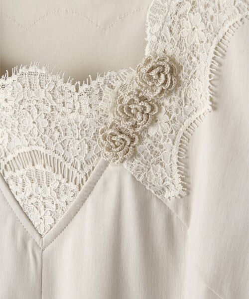 INGEBORG / インゲボルグ ロング・マキシ丈ワンピース | 【OUTLET】レース袖カットソーロングワンピース | 詳細6