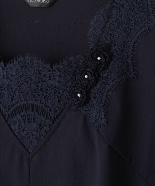 INGEBORG / インゲボルグ ロング・マキシ丈ワンピース | 【OUTLET】レース袖カットソーロングワンピース | 詳細7