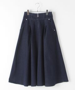 【OUTLET】デニム＆チノシリーズ ハイウエスト調スカート