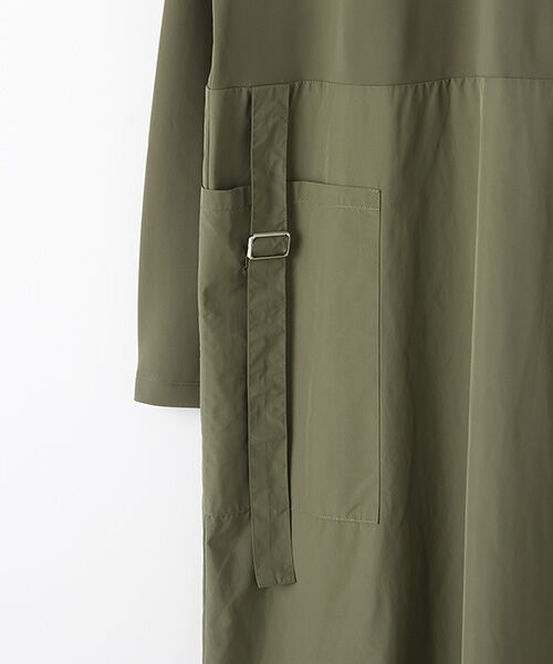 INGEBORG / インゲボルグ チュニック | 【OUTLET】マットストレッチポンチコンビフーディチュニック | 詳細3