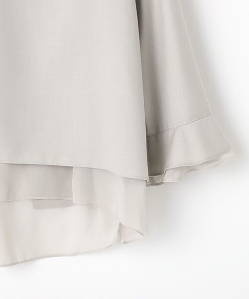 INGEBORG / インゲボルグ シャツ・ブラウス | 【OUTLET】クリアツイル・シフォンコンビブラウスカメリアコサージュ付 | 詳細5