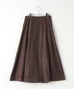 【OUTLET】エコスエード7枚パネルフレアースカート