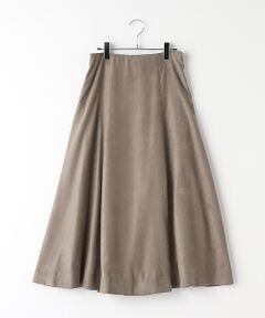 【OUTLET】エコスエード7枚パネルフレアースカート