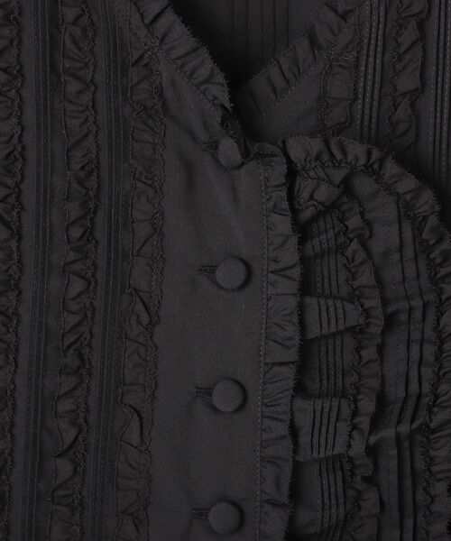 INGEBORG / インゲボルグ ベスト | 【OUTLET】スパンローンピコフリル＆タックベスト | 詳細1