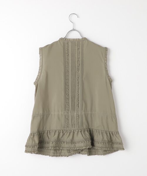 INGEBORG / インゲボルグ ベスト | 【OUTLET】スパンローンピコフリル＆タックベスト | 詳細4