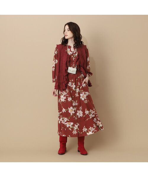 INGEBORG / インゲボルグ ベスト | 【OUTLET】スパンローンピコフリル＆タックベスト | 詳細8