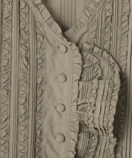 INGEBORG / インゲボルグ ベスト | 【OUTLET】スパンローンピコフリル＆タックベスト | 詳細7