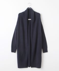 【OUTLET】ケミカルレースコンビアラン編ニットロングカーディガン