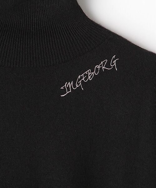 INGEBORG / インゲボルグ ニット・セーター | 【OUTLET】ロゴ入タートルネックセーター | 詳細1