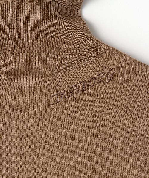INGEBORG / インゲボルグ ニット・セーター | 【OUTLET】ロゴ入タートルネックセーター | 詳細5