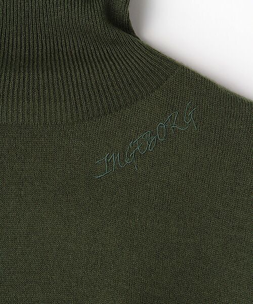 INGEBORG / インゲボルグ ニット・セーター | 【OUTLET】ロゴ入タートルネックセーター | 詳細6