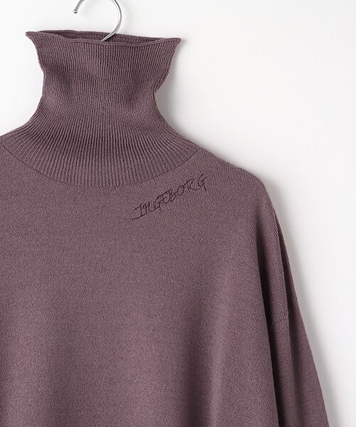 INGEBORG / インゲボルグ ニット・セーター | 【OUTLET】ロゴ入タートルネックセーター | 詳細8