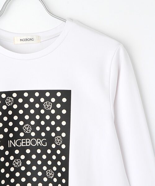 INGEBORG / インゲボルグ Tシャツ | 【OUTLET】カメリアドットpt. ロングＴシャツ | 詳細3