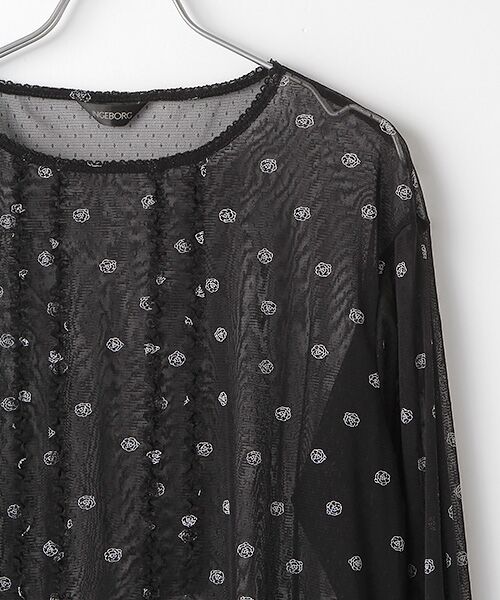 INGEBORG / インゲボルグ チュニック | 【OUTLET】カメリアpt.ドットチュールチュニック | 詳細2