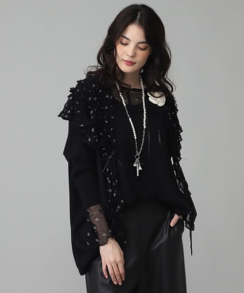 INGEBORG / インゲボルグ チュニック | 【OUTLET】カメリアpt.ドットチュールチュニック | 詳細8