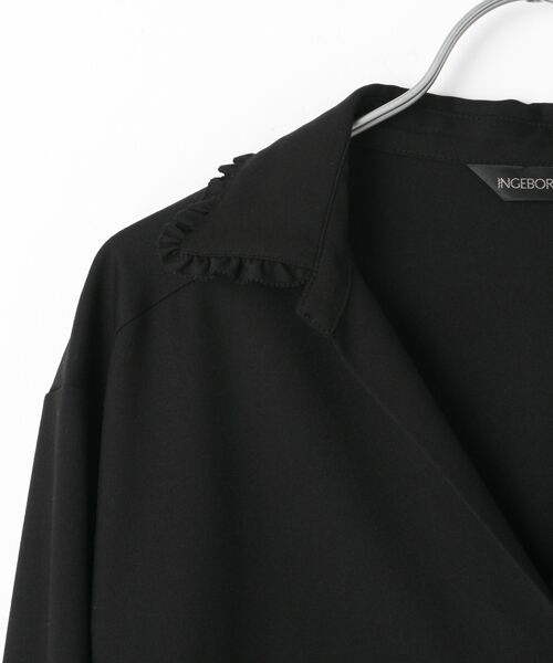 INGEBORG / インゲボルグ シャツ・ブラウス | 【OUTLET】マイクロT/Rギャバシャツブラウス | 詳細1