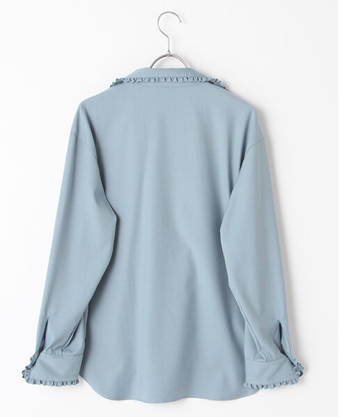 INGEBORG / インゲボルグ シャツ・ブラウス | 【OUTLET】マイクロT/Rギャバシャツブラウス | 詳細4