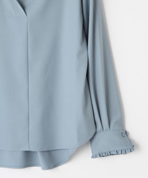 INGEBORG / インゲボルグ シャツ・ブラウス | 【OUTLET】マイクロT/Rギャバシャツブラウス | 詳細6
