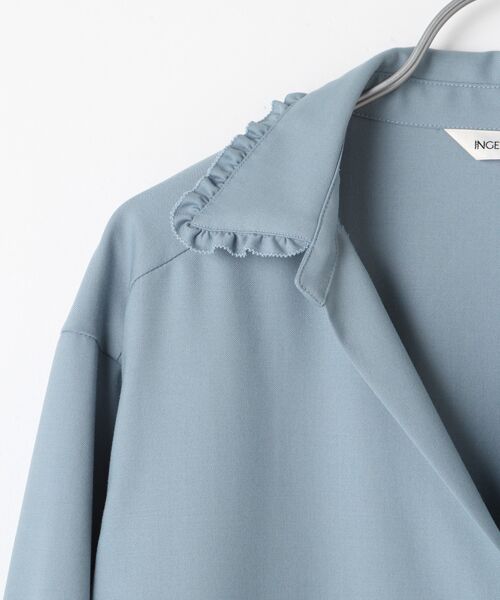 INGEBORG / インゲボルグ シャツ・ブラウス | 【OUTLET】マイクロT/Rギャバシャツブラウス | 詳細7