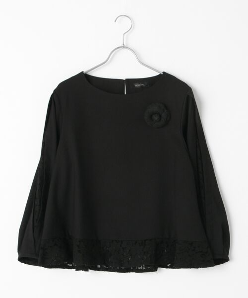 INGEBORG / インゲボルグ シャツ・ブラウス | 【OUTLET】マイクロT/Rギャバレース使いブラウス（クロ）