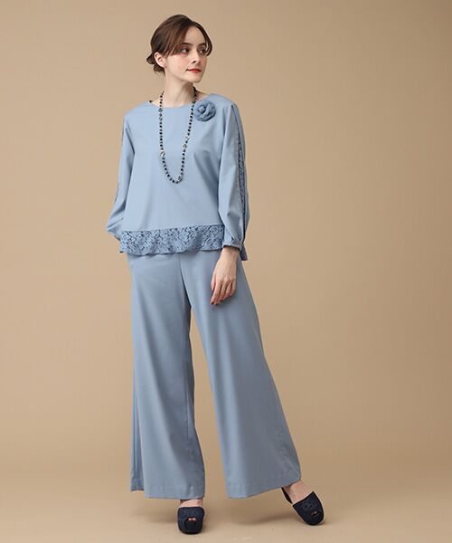 INGEBORG / インゲボルグ シャツ・ブラウス | 【OUTLET】マイクロT/Rギャバレース使いブラウス | 詳細11