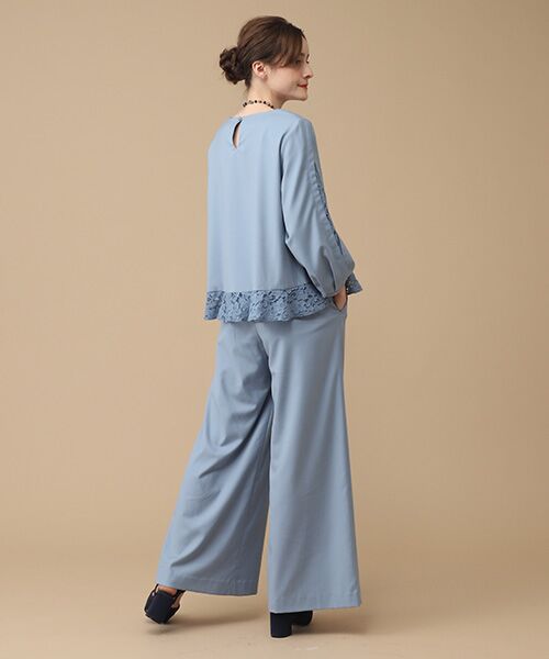 INGEBORG / インゲボルグ シャツ・ブラウス | 【OUTLET】マイクロT/Rギャバレース使いブラウス | 詳細13