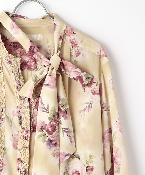 INGEBORG / インゲボルグ シャツ・ブラウス | 【OUTLET】ブーケットルミエールpt.ボウタイリボンブラウス | 詳細2