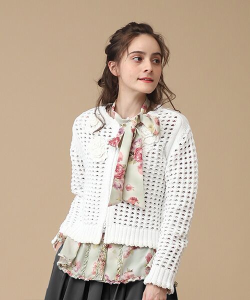 INGEBORG / インゲボルグ シャツ・ブラウス | 【OUTLET】ブーケットルミエールpt.ボウタイリボンブラウス | 詳細8