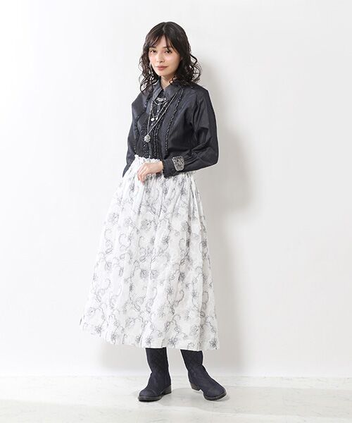 ❤️美品❤️インゲボルグ　フリル　デニムブラウス SOMETHING フリルカラーデニムブラウス|SOMETHING|サムシング