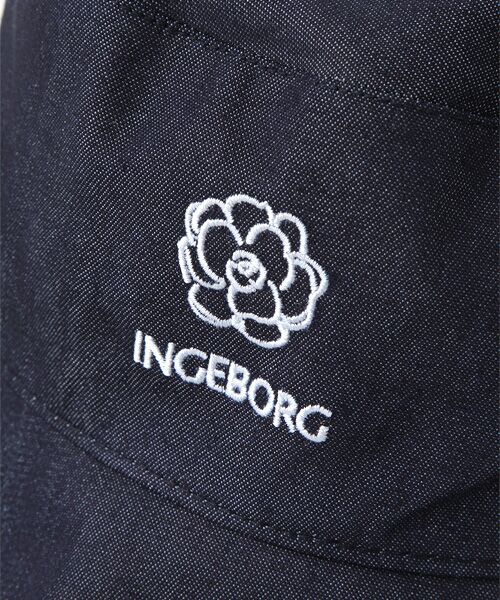 INGEBORG / インゲボルグ ハット | 【OUTLET】ロゴ＆カメリア刺繍バケットハット | 詳細4