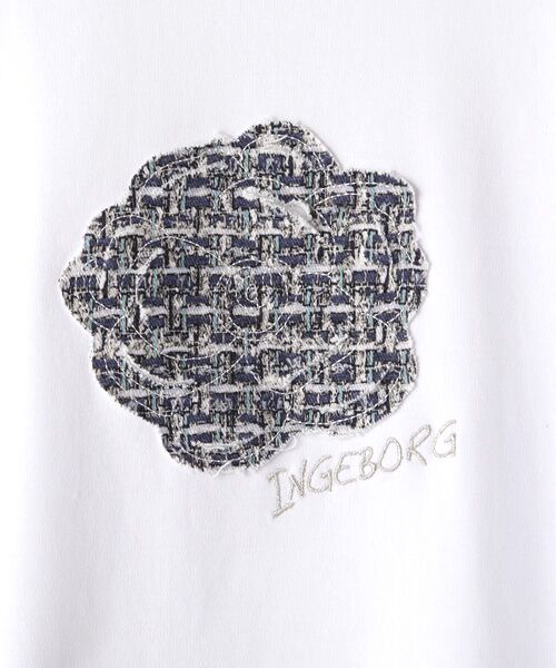 INGEBORG / インゲボルグ Tシャツ | 【OUTLET】リントンプリントアップリケカットソーチュニック | 詳細1