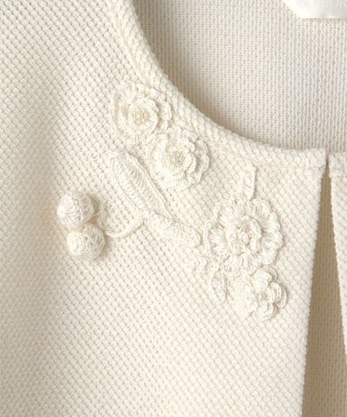 INGEBORG / インゲボルグ カーディガン・ボレロ | 【OUTLET】ラックドメッシュふんわり袖カーディガン | 詳細2