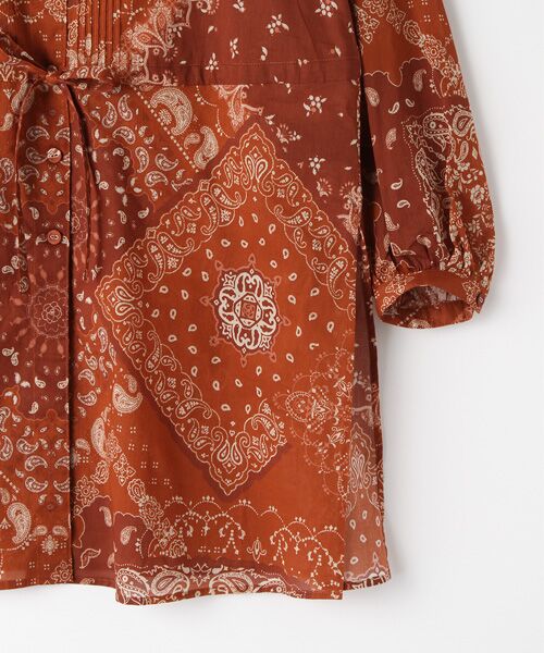 セール】 【OUTLET】Cボイル バンダナpt.チュニックブラウス