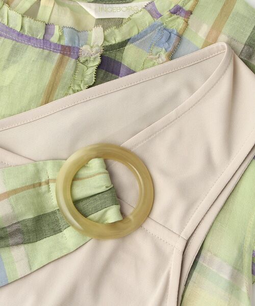 INGEBORG / インゲボルグ ロング・マキシ丈ワンピース | 【OUTLET】S/Cビッグチェックワンピース | 詳細10