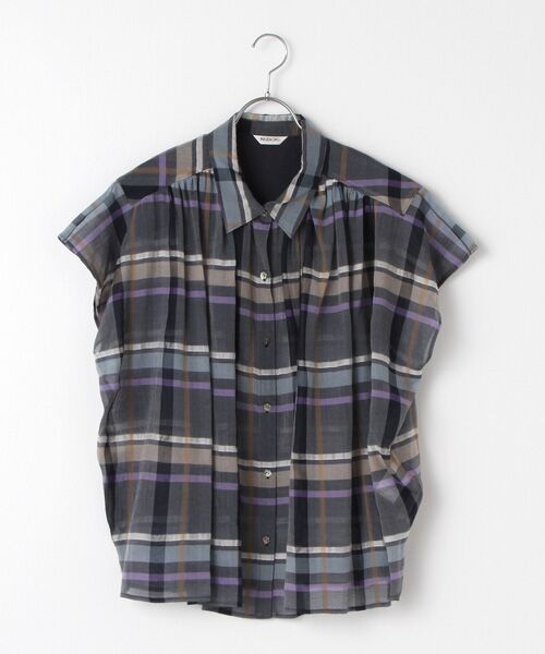 セール】 【OUTLET】S/Cビッグチェックブラウス （シャツ